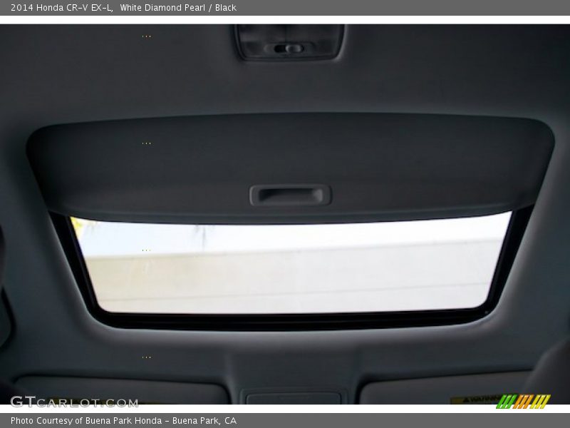 White Diamond Pearl / Black 2014 Honda CR-V EX-L