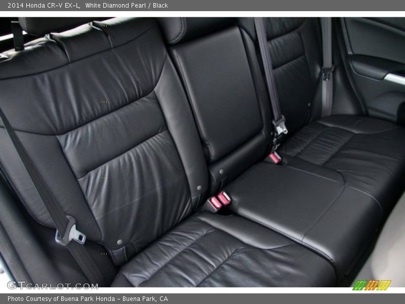 White Diamond Pearl / Black 2014 Honda CR-V EX-L
