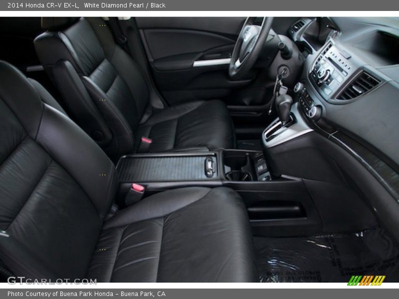 White Diamond Pearl / Black 2014 Honda CR-V EX-L
