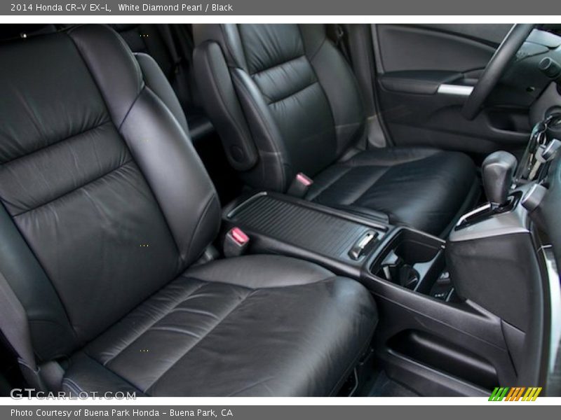 White Diamond Pearl / Black 2014 Honda CR-V EX-L