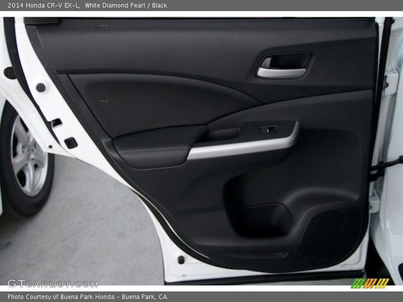 White Diamond Pearl / Black 2014 Honda CR-V EX-L