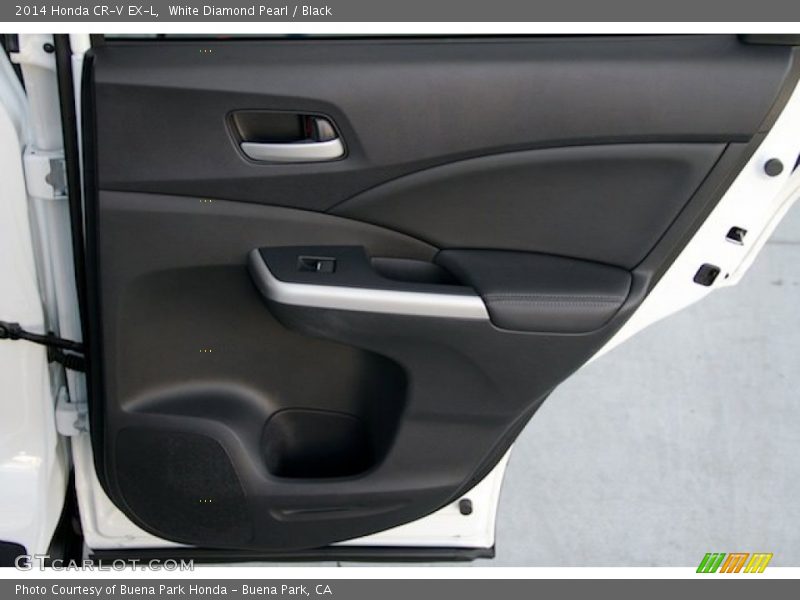 White Diamond Pearl / Black 2014 Honda CR-V EX-L