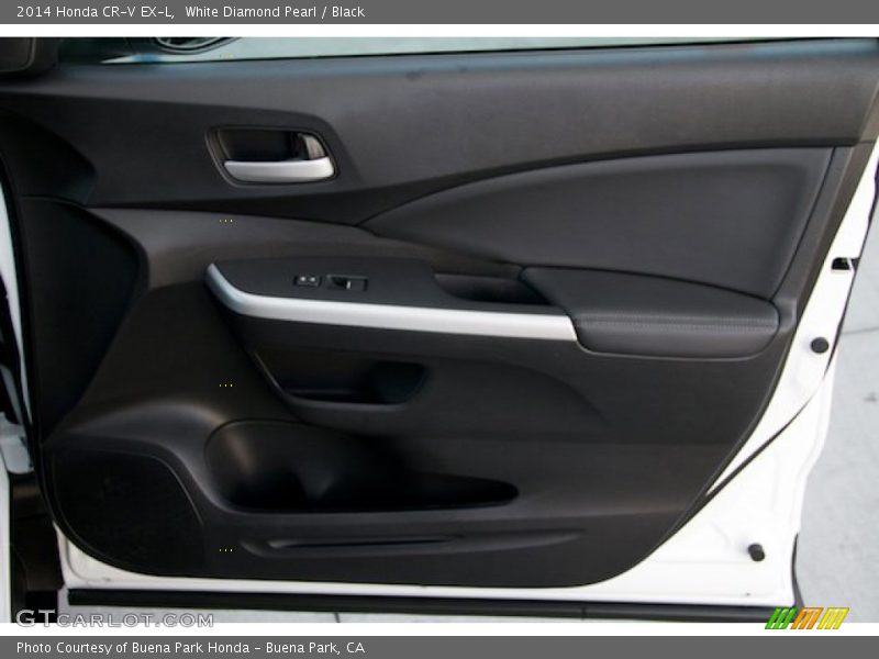 White Diamond Pearl / Black 2014 Honda CR-V EX-L