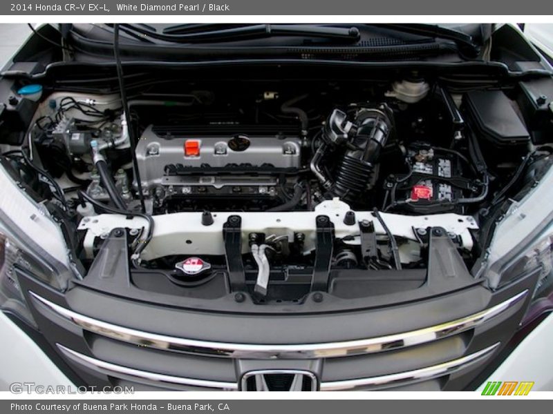 White Diamond Pearl / Black 2014 Honda CR-V EX-L
