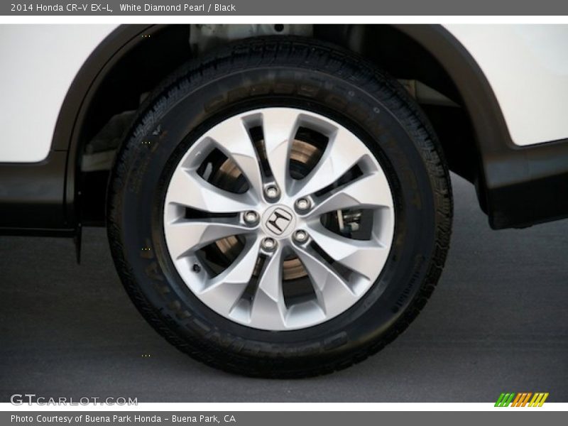 White Diamond Pearl / Black 2014 Honda CR-V EX-L
