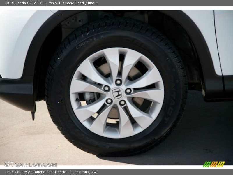 White Diamond Pearl / Black 2014 Honda CR-V EX-L