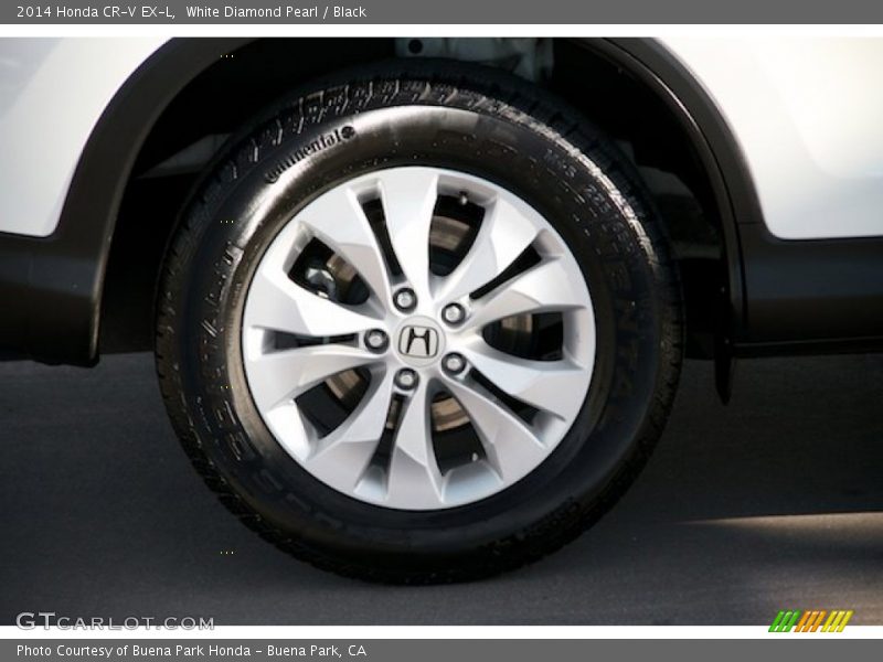 White Diamond Pearl / Black 2014 Honda CR-V EX-L