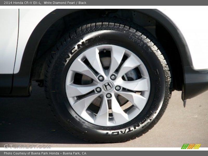 White Diamond Pearl / Black 2014 Honda CR-V EX-L