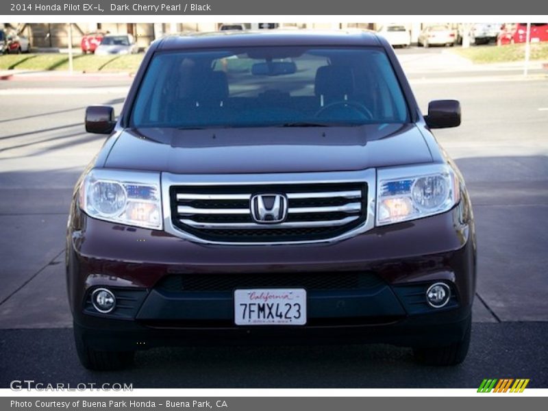 Dark Cherry Pearl / Black 2014 Honda Pilot EX-L