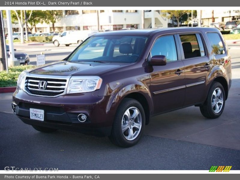 Dark Cherry Pearl / Black 2014 Honda Pilot EX-L