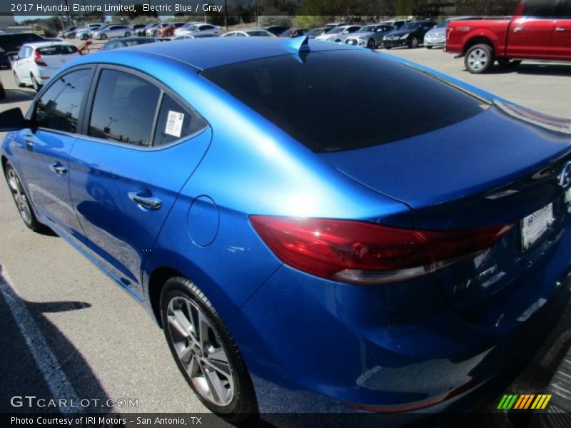 Electric Blue / Gray 2017 Hyundai Elantra Limited