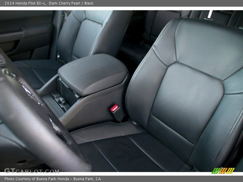 Dark Cherry Pearl / Black 2014 Honda Pilot EX-L