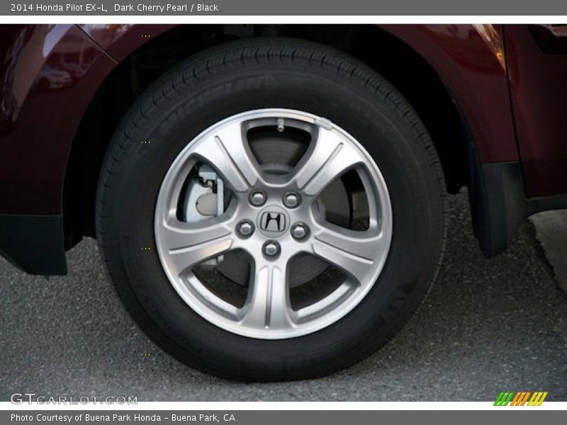 Dark Cherry Pearl / Black 2014 Honda Pilot EX-L