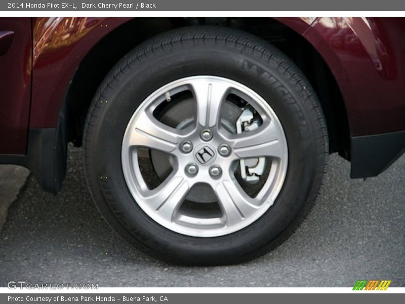 Dark Cherry Pearl / Black 2014 Honda Pilot EX-L
