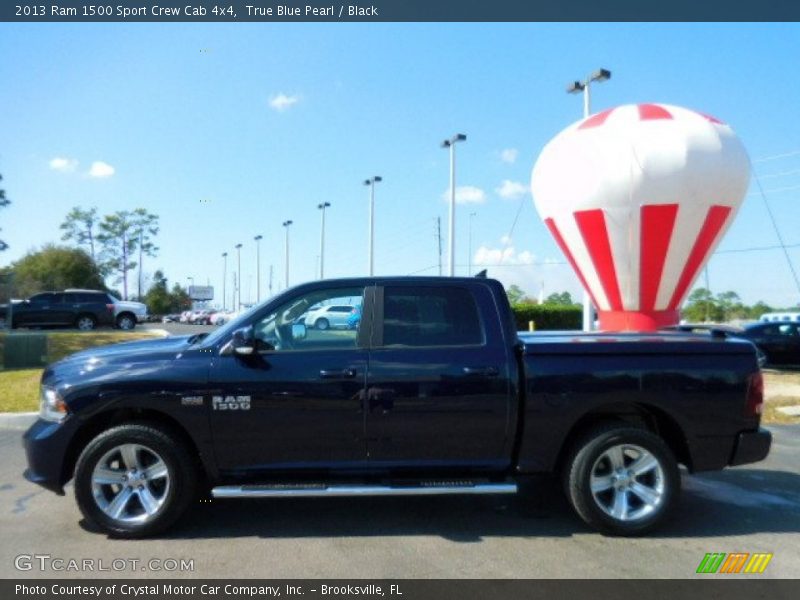 True Blue Pearl / Black 2013 Ram 1500 Sport Crew Cab 4x4