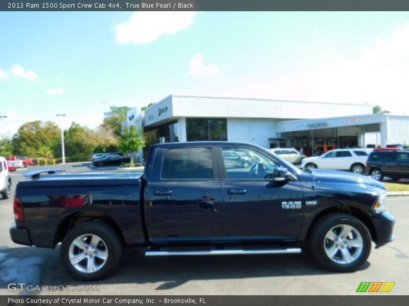 True Blue Pearl / Black 2013 Ram 1500 Sport Crew Cab 4x4