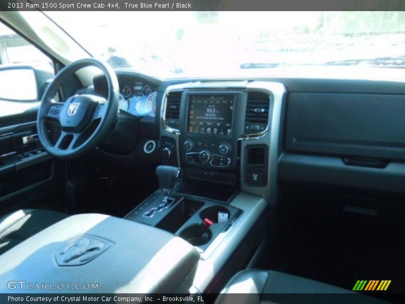 True Blue Pearl / Black 2013 Ram 1500 Sport Crew Cab 4x4