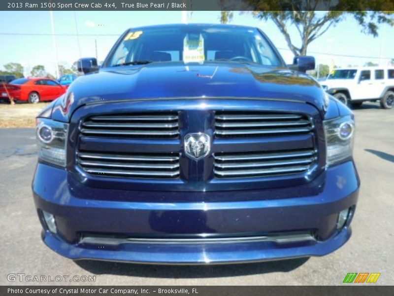 True Blue Pearl / Black 2013 Ram 1500 Sport Crew Cab 4x4