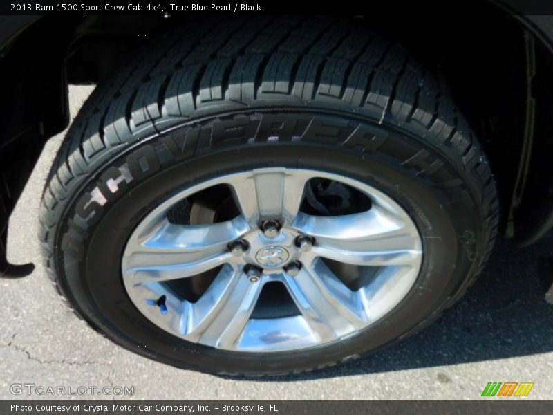 True Blue Pearl / Black 2013 Ram 1500 Sport Crew Cab 4x4