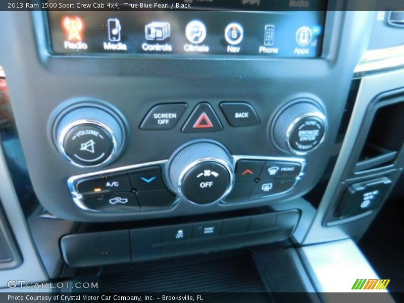 True Blue Pearl / Black 2013 Ram 1500 Sport Crew Cab 4x4