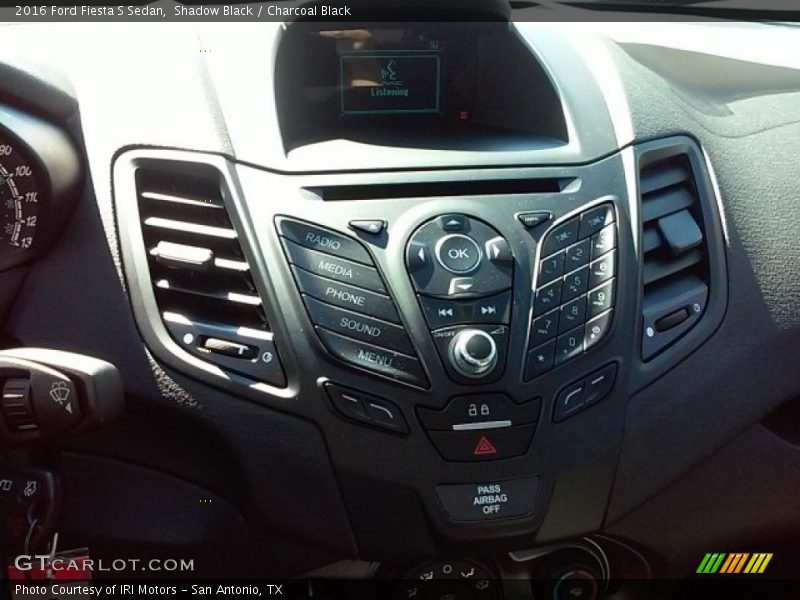 Shadow Black / Charcoal Black 2016 Ford Fiesta S Sedan