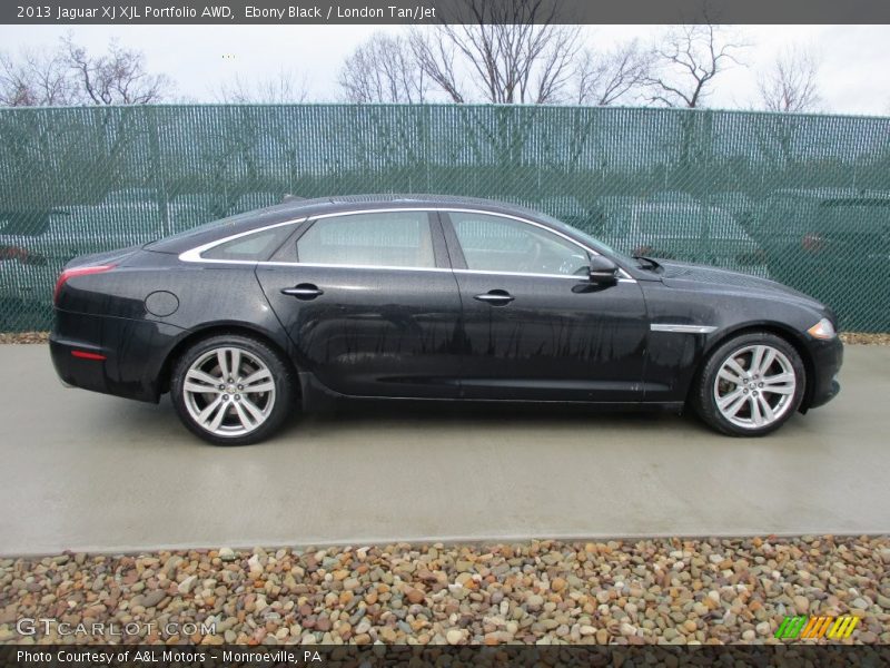 Ebony Black / London Tan/Jet 2013 Jaguar XJ XJL Portfolio AWD