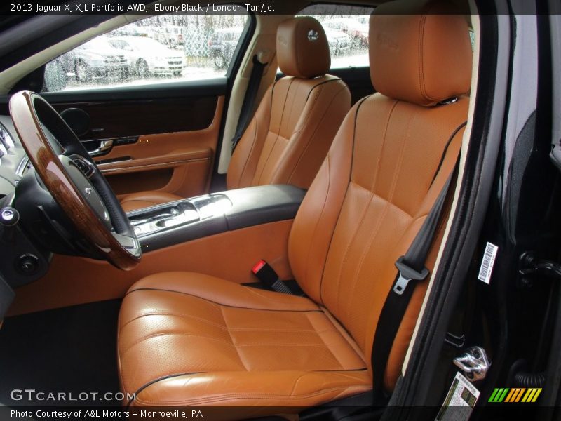 Ebony Black / London Tan/Jet 2013 Jaguar XJ XJL Portfolio AWD