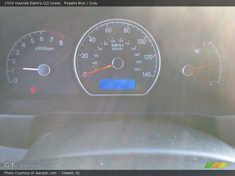 Regatta Blue / Gray 2009 Hyundai Elantra GLS Sedan