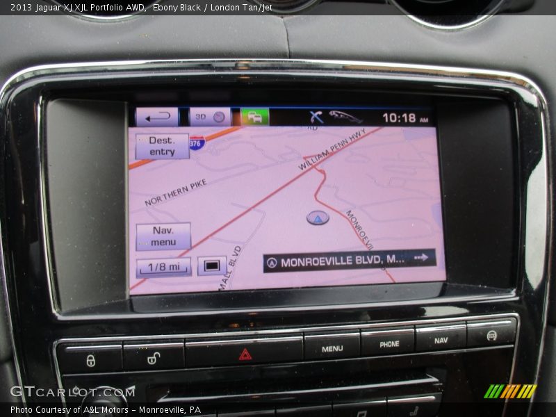 Ebony Black / London Tan/Jet 2013 Jaguar XJ XJL Portfolio AWD