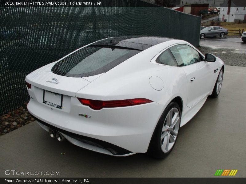 Polaris White / Jet 2016 Jaguar F-TYPE S AWD Coupe