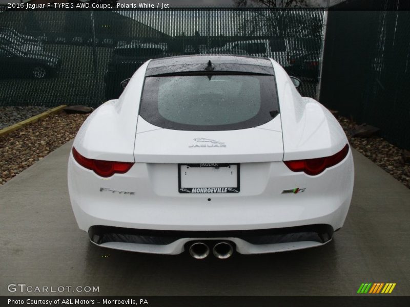 Polaris White / Jet 2016 Jaguar F-TYPE S AWD Coupe