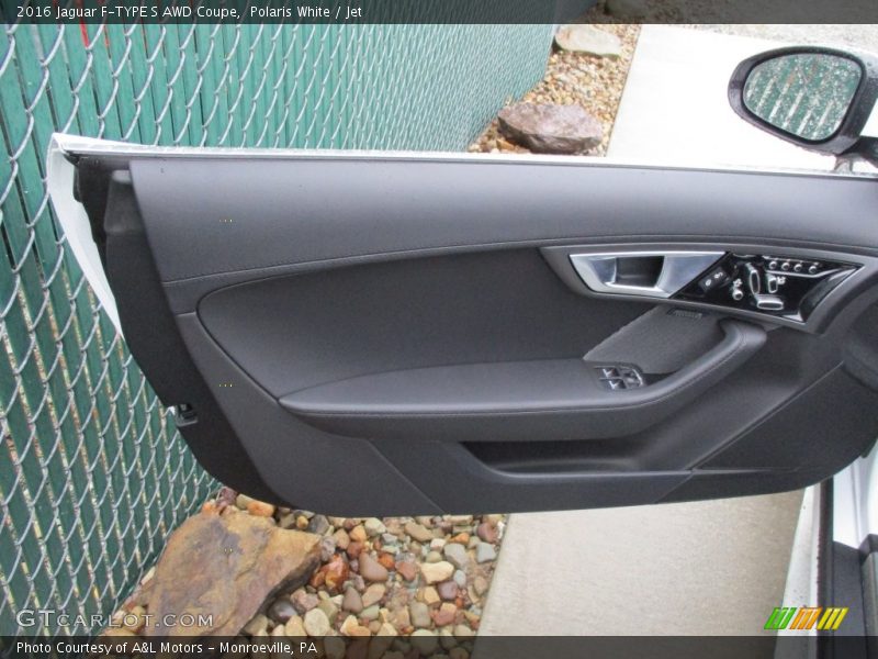 Polaris White / Jet 2016 Jaguar F-TYPE S AWD Coupe