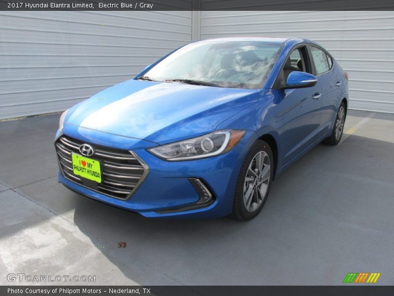 Electric Blue / Gray 2017 Hyundai Elantra Limited