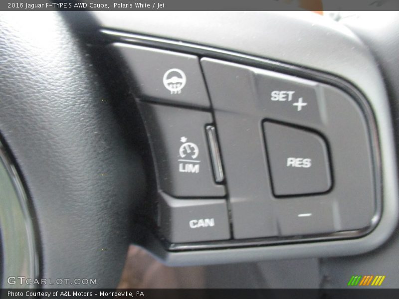 Polaris White / Jet 2016 Jaguar F-TYPE S AWD Coupe