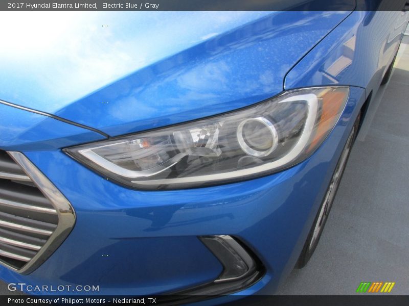 Electric Blue / Gray 2017 Hyundai Elantra Limited
