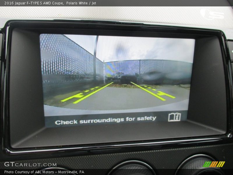 Polaris White / Jet 2016 Jaguar F-TYPE S AWD Coupe