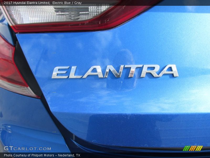 Electric Blue / Gray 2017 Hyundai Elantra Limited