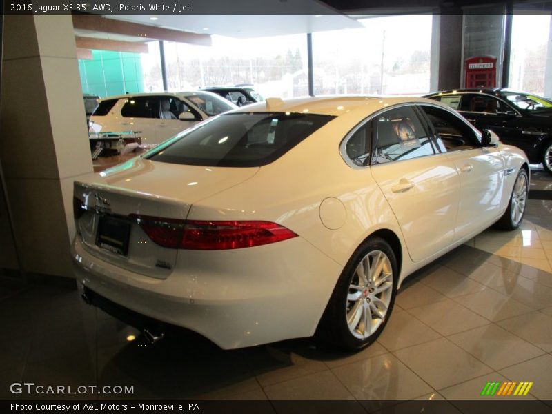 Polaris White / Jet 2016 Jaguar XF 35t AWD