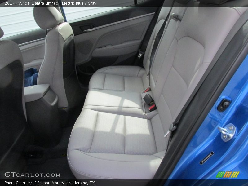 Rear Seat of 2017 Elantra Limited