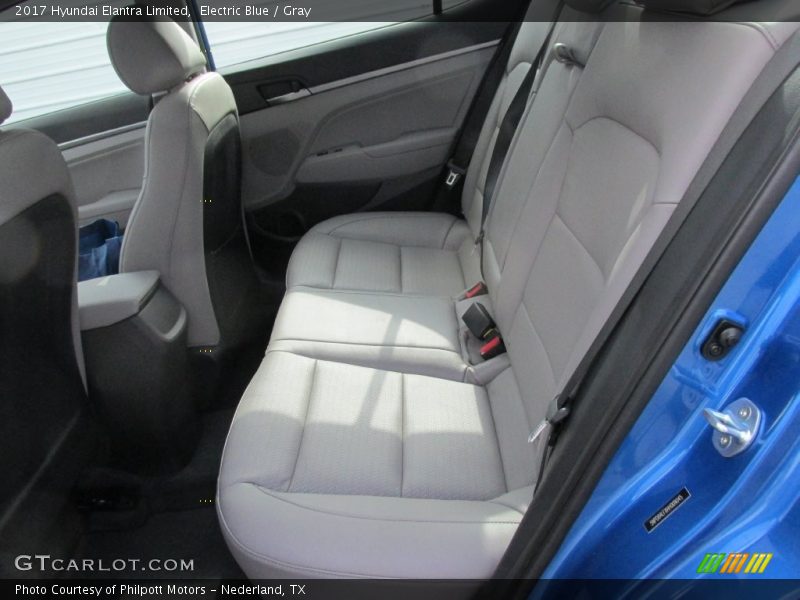 Rear Seat of 2017 Elantra Limited