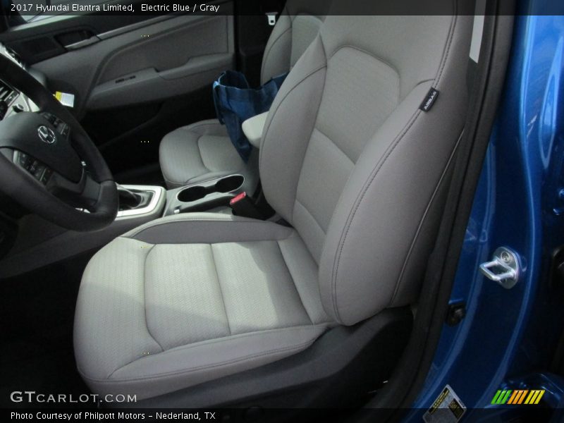 Front Seat of 2017 Elantra Limited