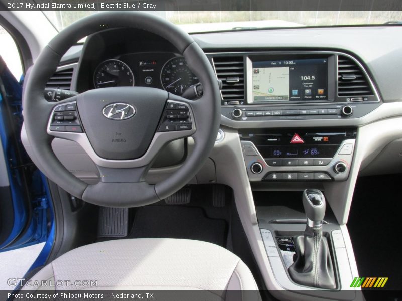 Dashboard of 2017 Elantra Limited