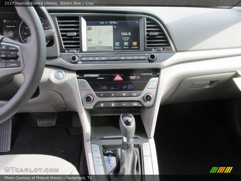 Controls of 2017 Elantra Limited