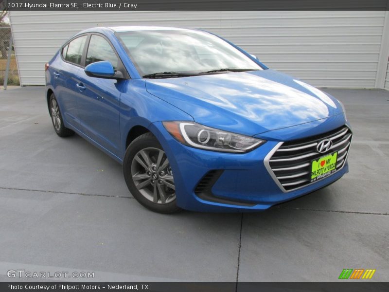 Electric Blue / Gray 2017 Hyundai Elantra SE