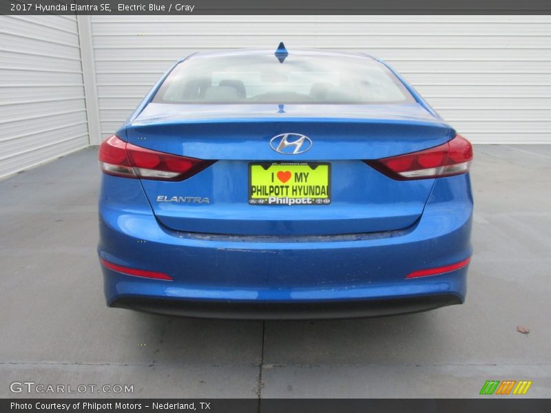 Electric Blue / Gray 2017 Hyundai Elantra SE