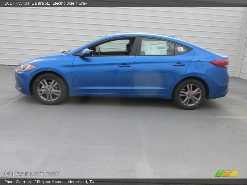 Electric Blue / Gray 2017 Hyundai Elantra SE