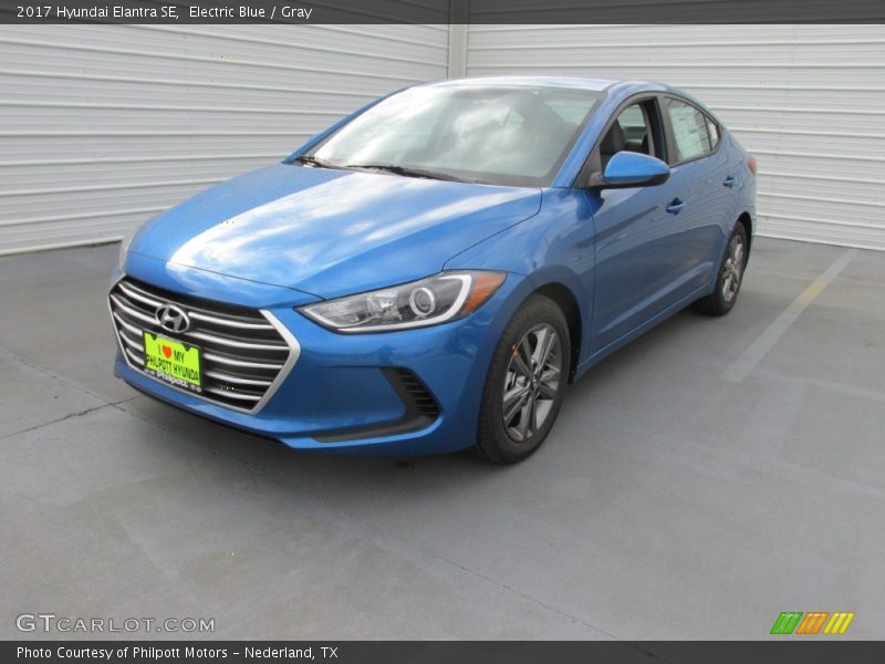 Electric Blue / Gray 2017 Hyundai Elantra SE