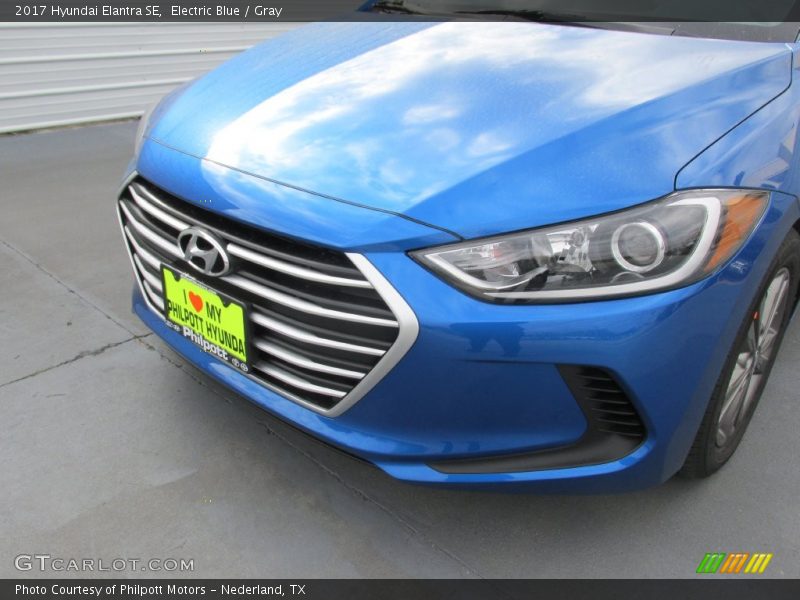 Electric Blue / Gray 2017 Hyundai Elantra SE