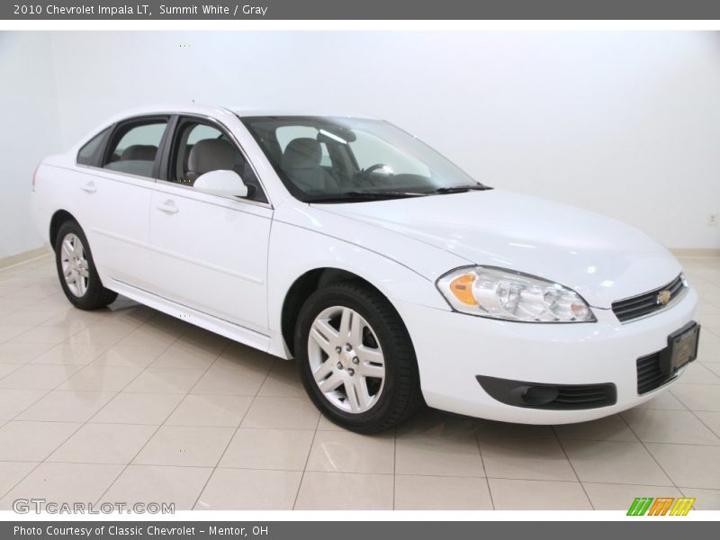 Summit White / Gray 2010 Chevrolet Impala LT