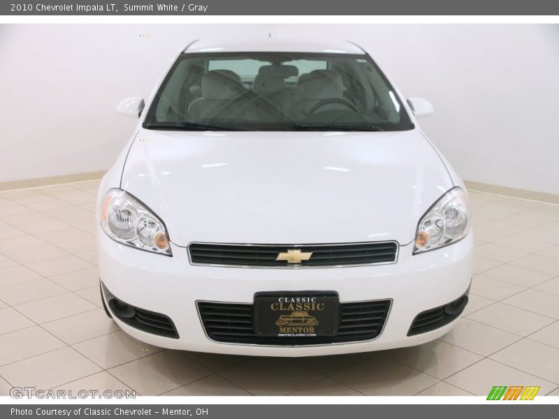 Summit White / Gray 2010 Chevrolet Impala LT